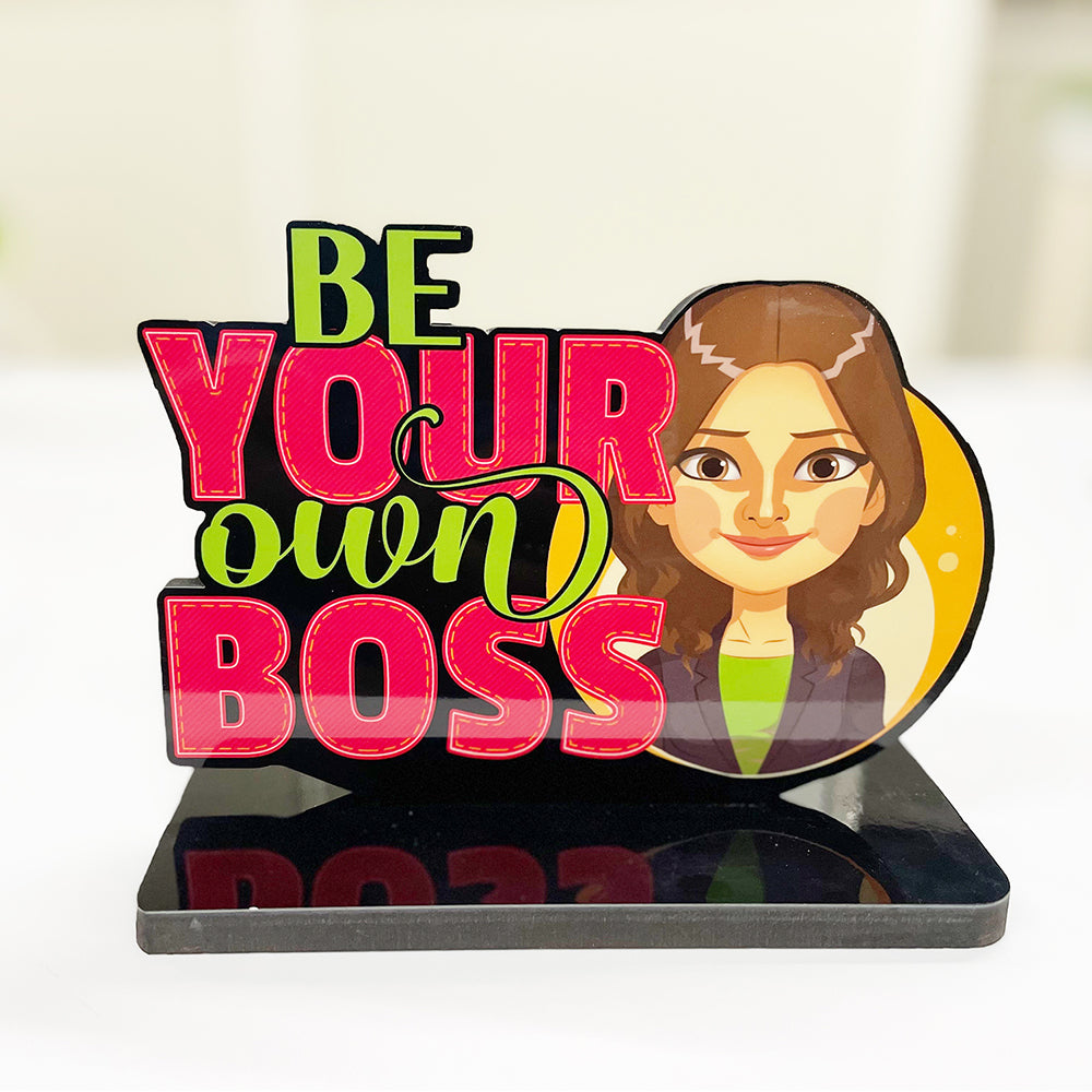 Inspirational and Motivational Table Decor Piece: Be Your Own Boss