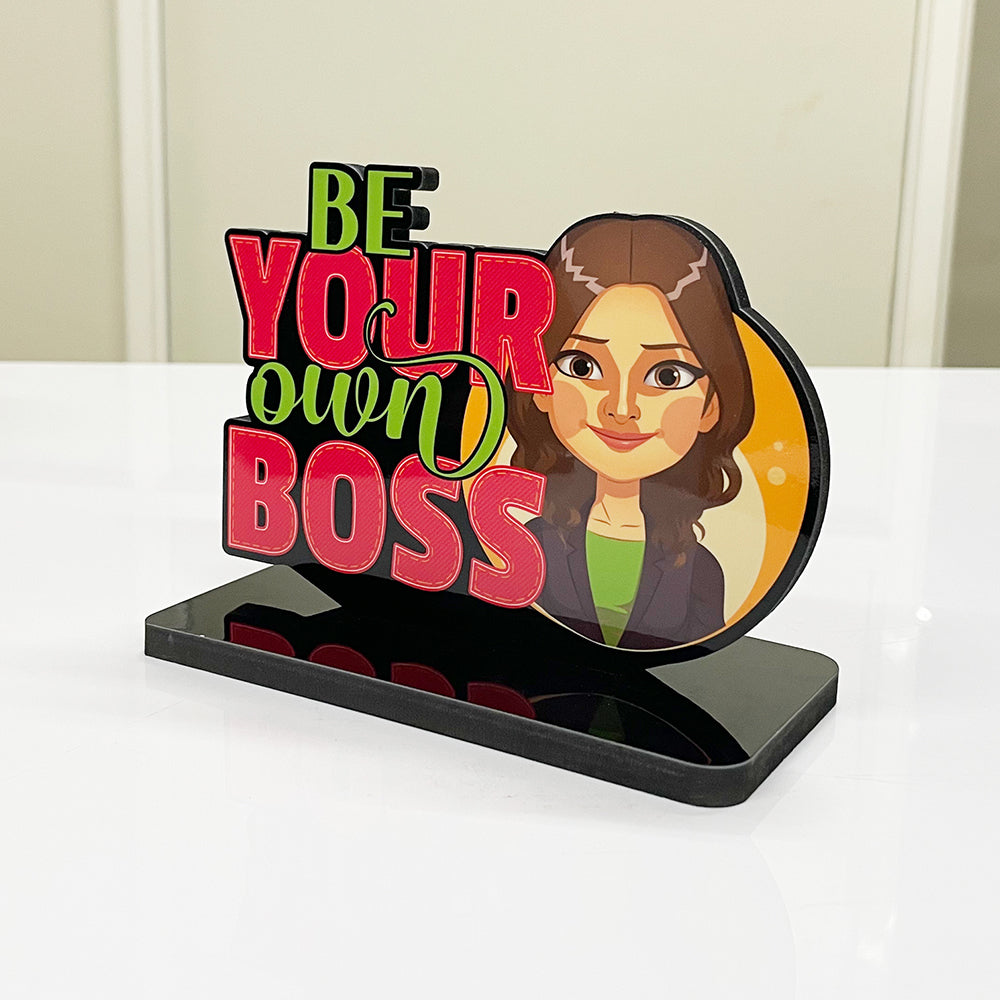 Inspirational and Motivational Table Decor Piece: Be Your Own Boss