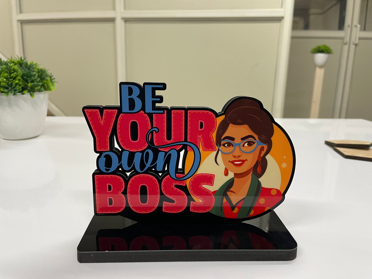 Inspirational and Motivational Table Decor Piece: Be Your Own Boss