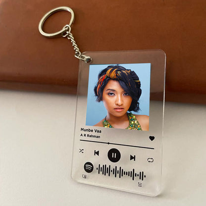 Personalized Spotify Keychain