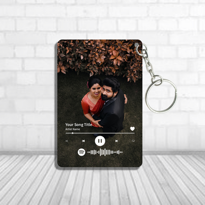 Personalized Full Canvas Spotify Keychain