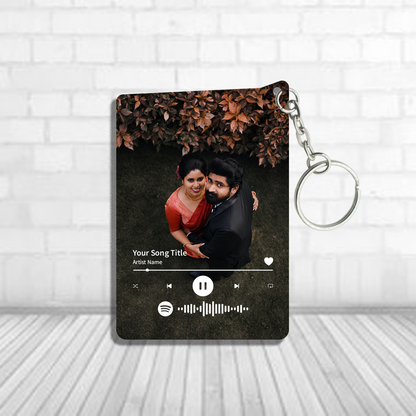 Personalized Full Canvas Spotify Keychain