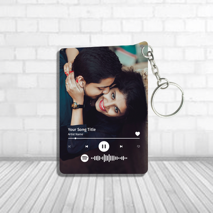 Personalized Full Canvas Spotify Keychain