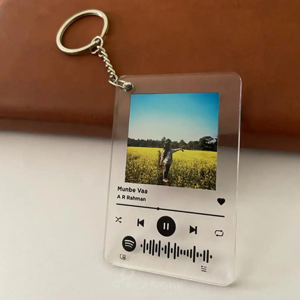 Personalized Spotify Keychain